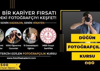 Düğün Fotoğrafçılığı Kursu Fiyatları – Erken Kayıtta %50 İndirim