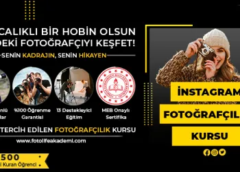 Instagram Fotoğrafçılığı Kursu Fiyatları – Erken Kayıtta %50 İndirim