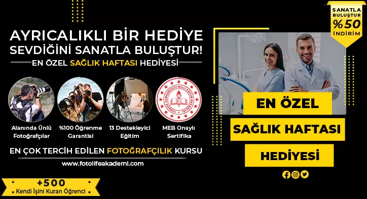 Sağlık Haftasında Fotoğrafçılık Kursu Kampanyası