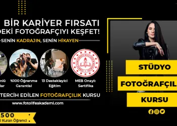 Stüdyo Fotoğrafçılığı Kursu Fiyatları – Erken Kayıtta %50 İndirim