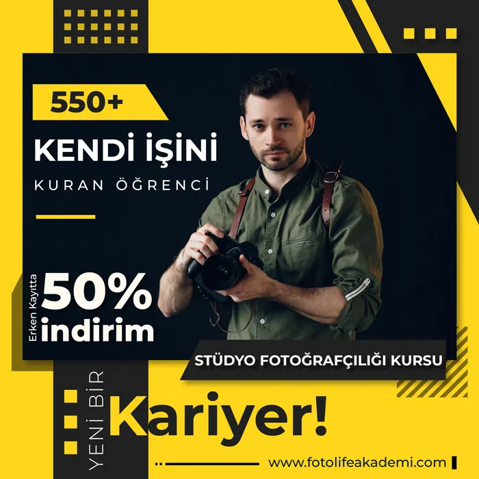 stüdyo fotoğrafçılığı kursu