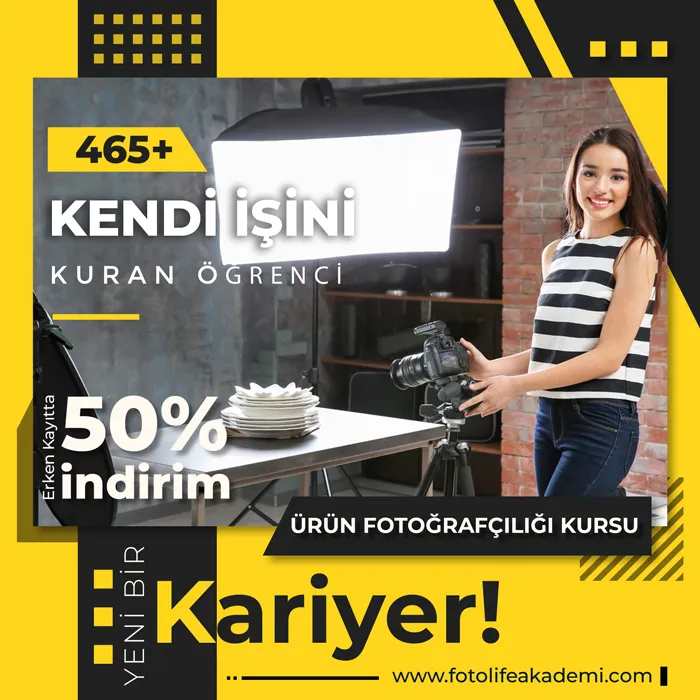 ürün fotoğrafçılığı kursu